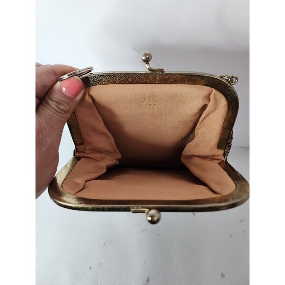 ANTIQUE Petit Point Purse Woven Double Sided Gentry Scenes Tapestry Work Clutch - Picture 9 of 9